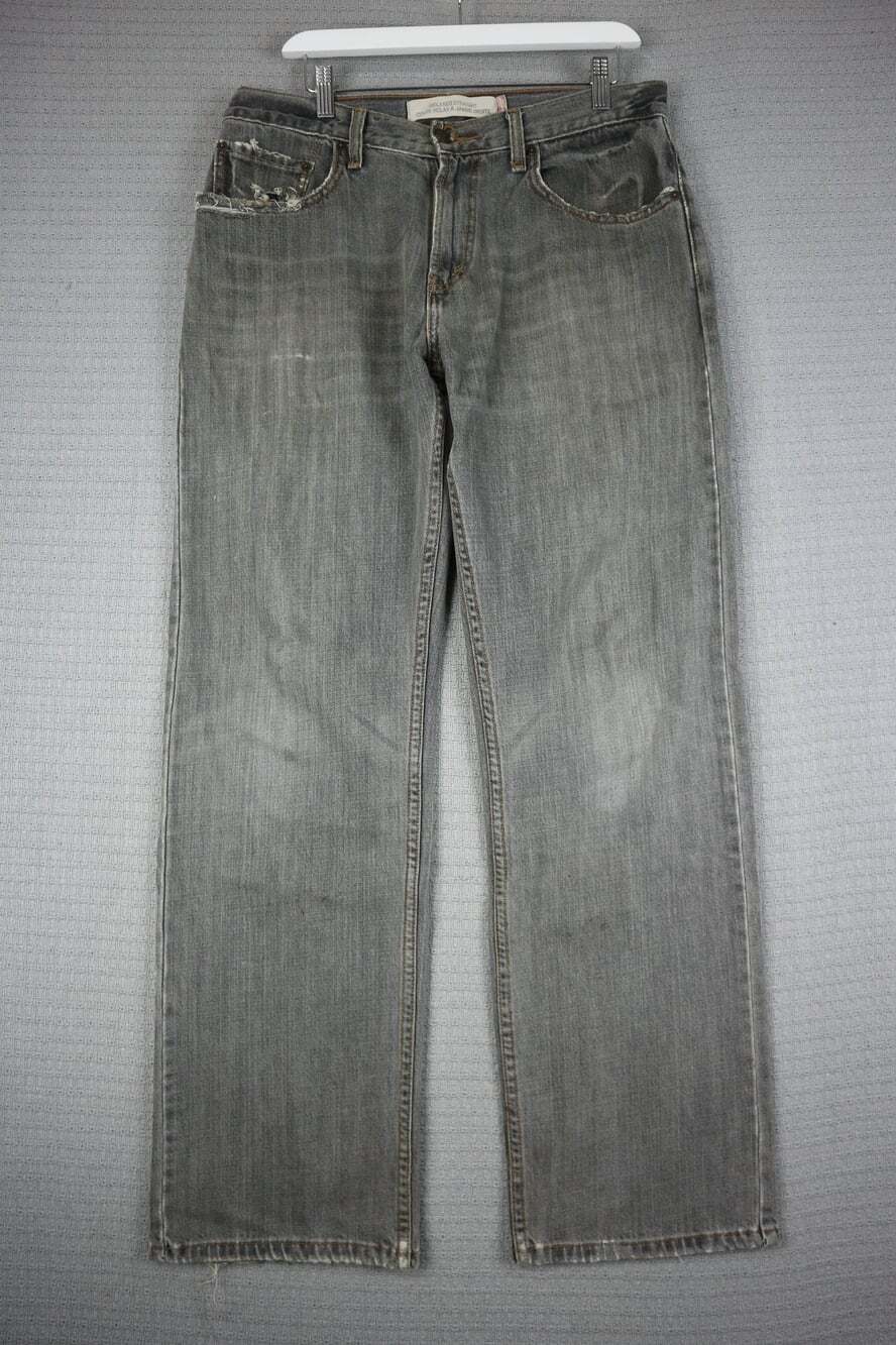 Levi's 559 Grey Light Wash Relaxed Straight Cut Denim Jeans Grey Mens 32x32